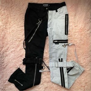 Tripp NYC Bondage Jeans / black & white